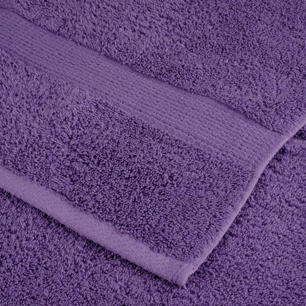 vidaXL Premium Hand Towels SOLUND 10 pcs Purple 50x100 cm 600 gsm 6