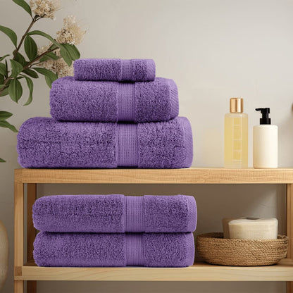 vidaXL Premium Shower Towels SOLUND 4 pcs Purple 70x140 cm 600 gsm 3