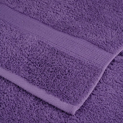 vidaXL Premium Bath Towels "SOLUND" 4 pcs Purple 100x150 cm 600 gsm 6