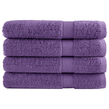 vidaXL Premium Sauna Towels SOLUND 4 pcs Purple 80x200 cm 600 gsm 1