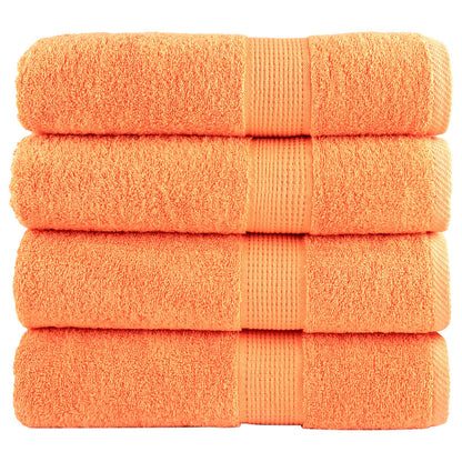 vidaXL Premium Shower Towels SOLUND 4 pcs Orange 70x140 cm 600 gsm 1