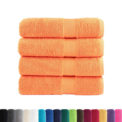 vidaXL Premium Shower Towels SOLUND 4 pcs Orange 70x140 cm 600 gsm 2