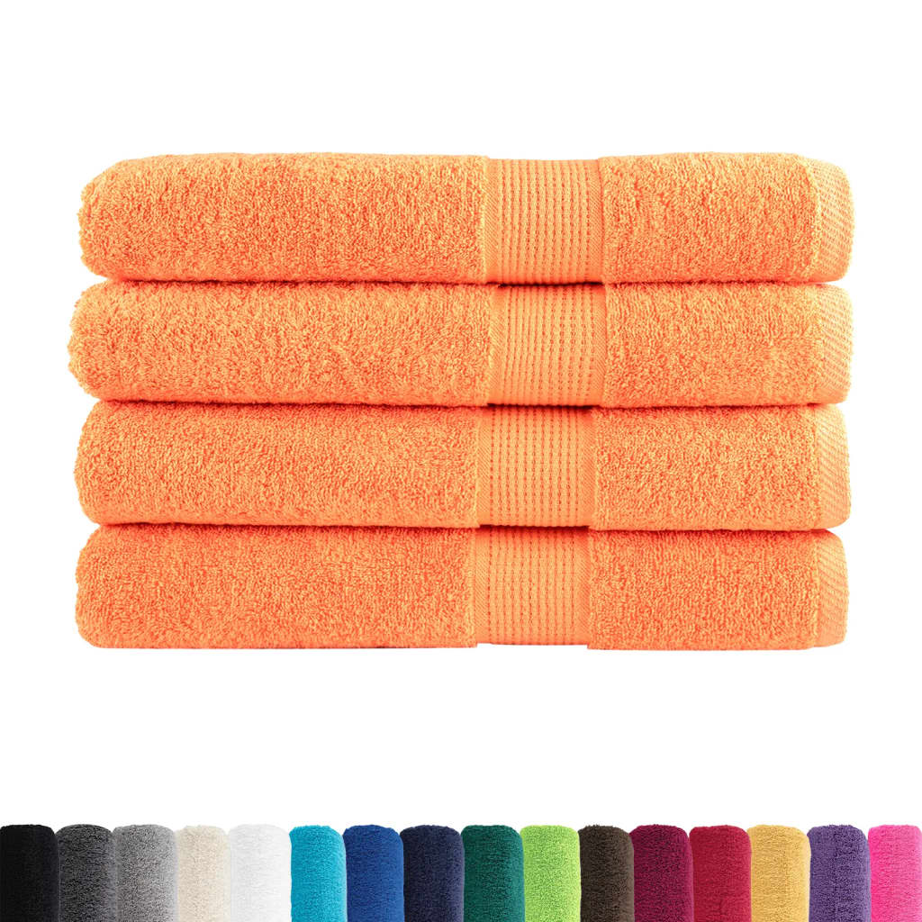 Premium Sauna Towels SOLUND 80x200 cm 600 gsm 4 Width 80 cm Orange