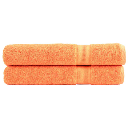 vidaXL Premium Towels SOLUND 2 pcs Orange 100x200 cm 600 gsm 1