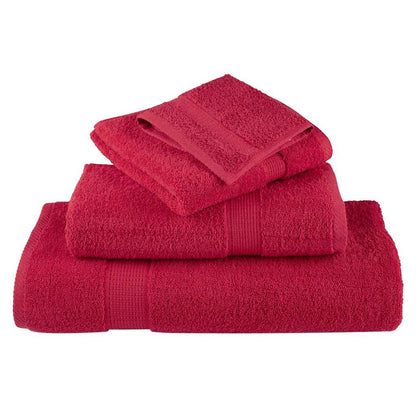 vidaXL Premium Bath Towels "SOLUND" 4 pcs Red 100x150 cm 600 gsm 4