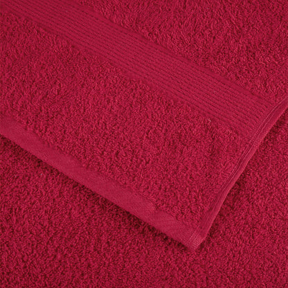 vidaXL Premium Bath Towels "SOLUND" 4 pcs Red 100x150 cm 600 gsm 6