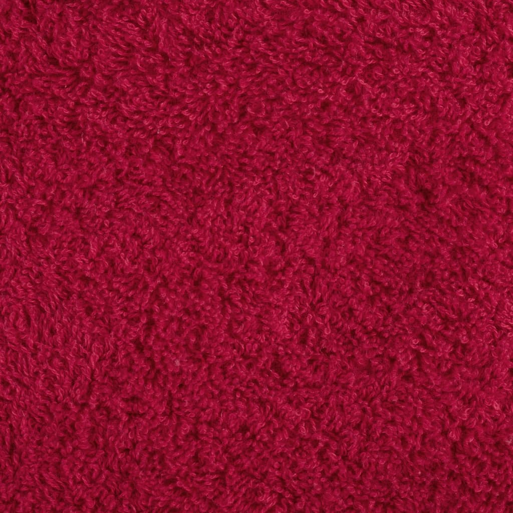 vidaXL Premium Sauna Towels SOLUND 4 pcs Red 80x200 cm 600 gsm 5