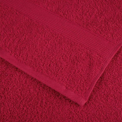 vidaXL Premium Sauna Towels SOLUND 4 pcs Red 80x200 cm 600 gsm 6