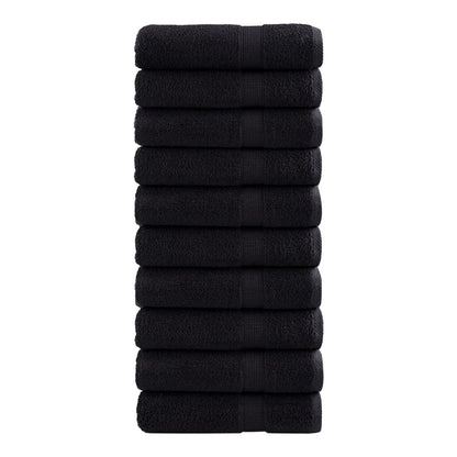 Premium Shower Towels SOLUND 70x140 cm 600 gsm 10 pcs Black