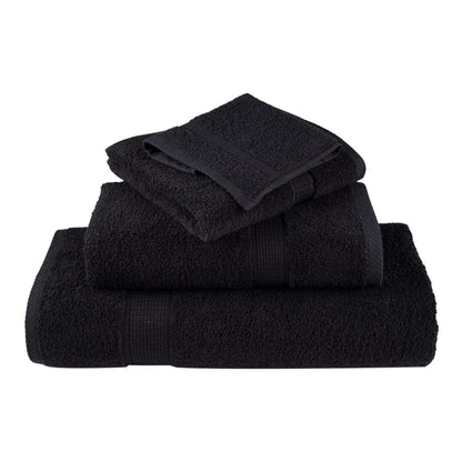 Premium Shower Towels SOLUND 70x140 cm 600 gsm 10 pcs Black