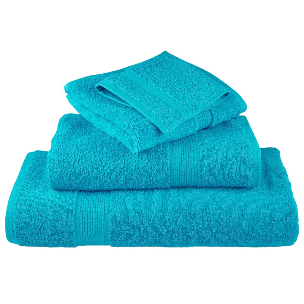 vidaXL Premium Shower Towels SOLUND 4 pcs Turquoise 70x140 cm 600 gsm 4
