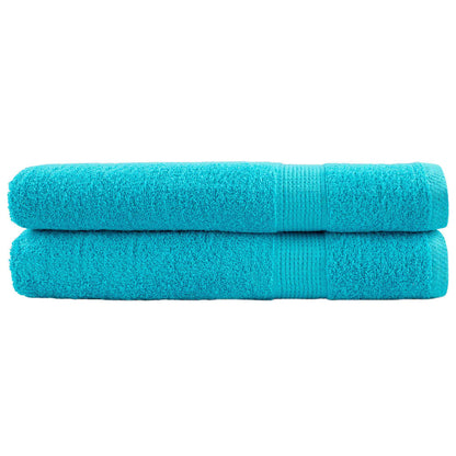 vidaXL Premium Towels SOLUND 2 pcs Turquoise 100x200 cm 600 gsm 1