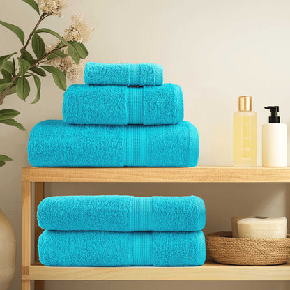 vidaXL Premium Towels SOLUND 2 pcs Turquoise 100x200 cm 600 gsm 3