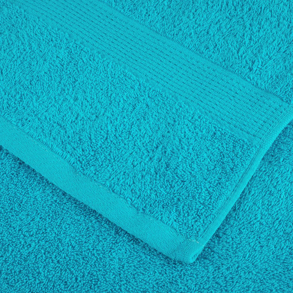 vidaXL Premium Towels SOLUND 2 pcs Turquoise 100x200 cm 600 gsm 6