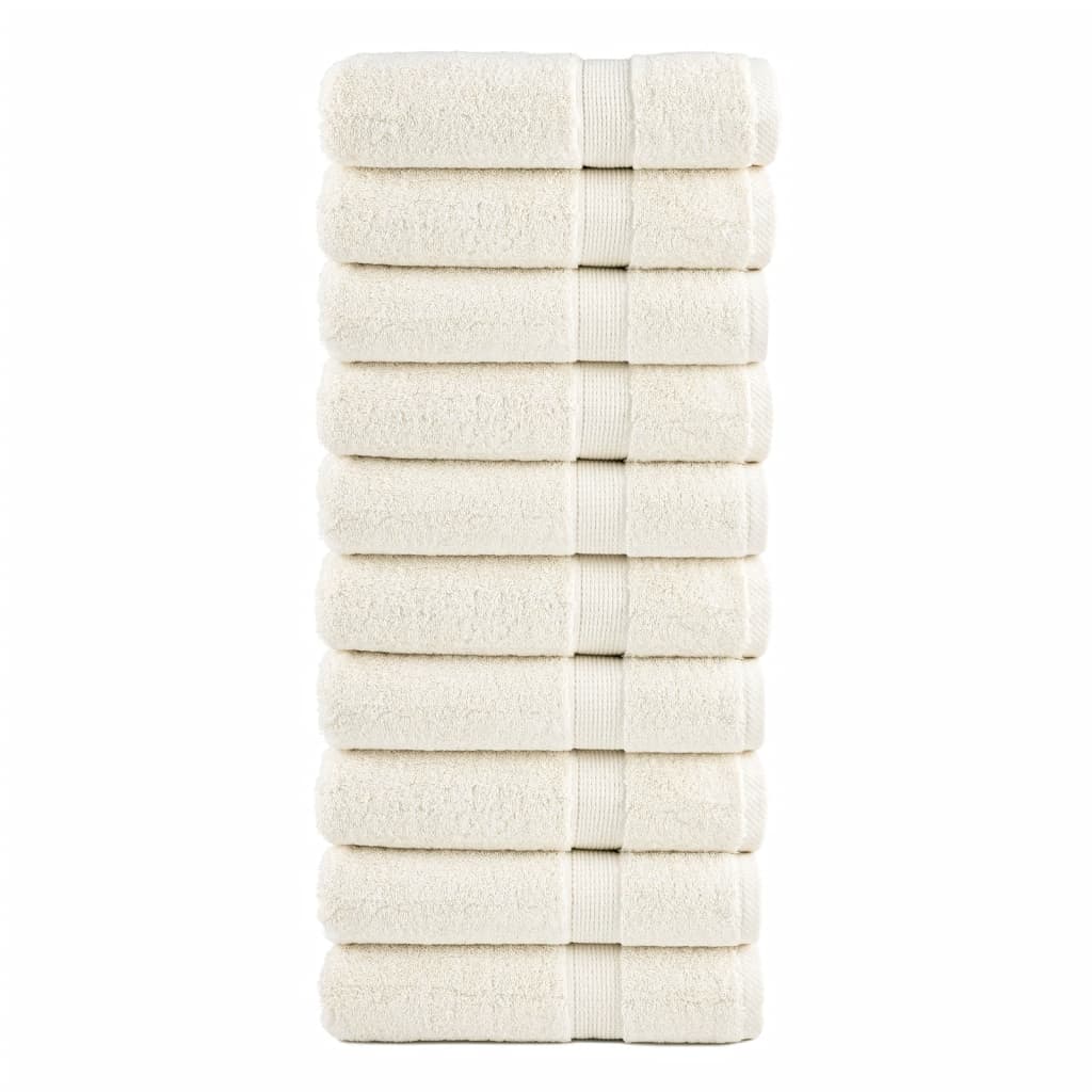 Premium Hand Towels SOLUND 50x100 cm 600 gsm 10 Width 50 cm Cream