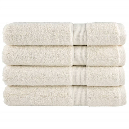 vidaXL Premium Sauna Towels SOLUND 4 pcs Cream 80x200 cm 600 gsm 1