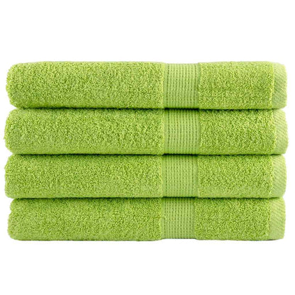 vidaXL Premium Sauna Towels SOLUND 4 pcs Apple Green 80x200 cm 600 gsm 1