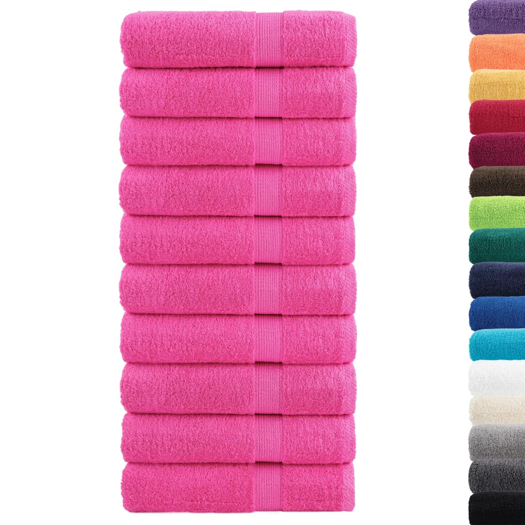 Premium Hand Towels SOLUND 50x100 cm 600 gsm 10 Width 50 cm Pink