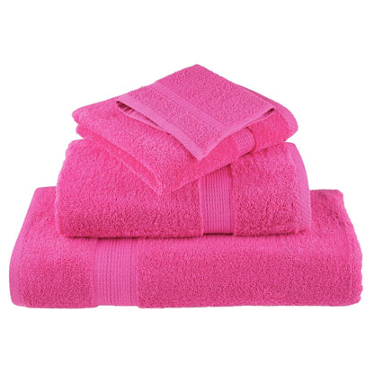 vidaXL Premium Bath Towels "SOLUND" 4 pcs Pink 100x150 cm 600 gsm 4