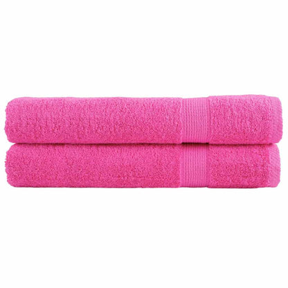 vidaXL Premium Towels SOLUND 2 pcs Pink 100x200 cm 600 gsm 1