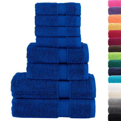 vidaXL 8 Piece Premium Towel Set SOLUND Blue 600 gsm 2