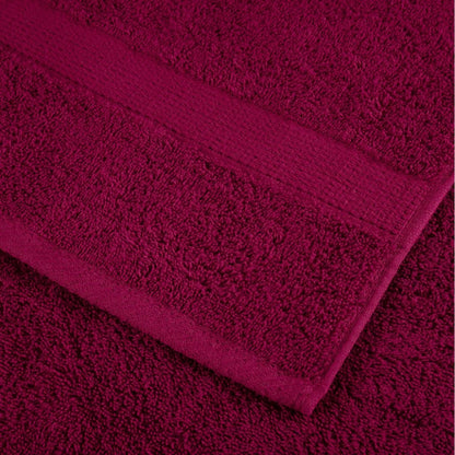 vidaXL 8 Piece Premium Towel Set SOLUND Bordeaux 600 gsm 5