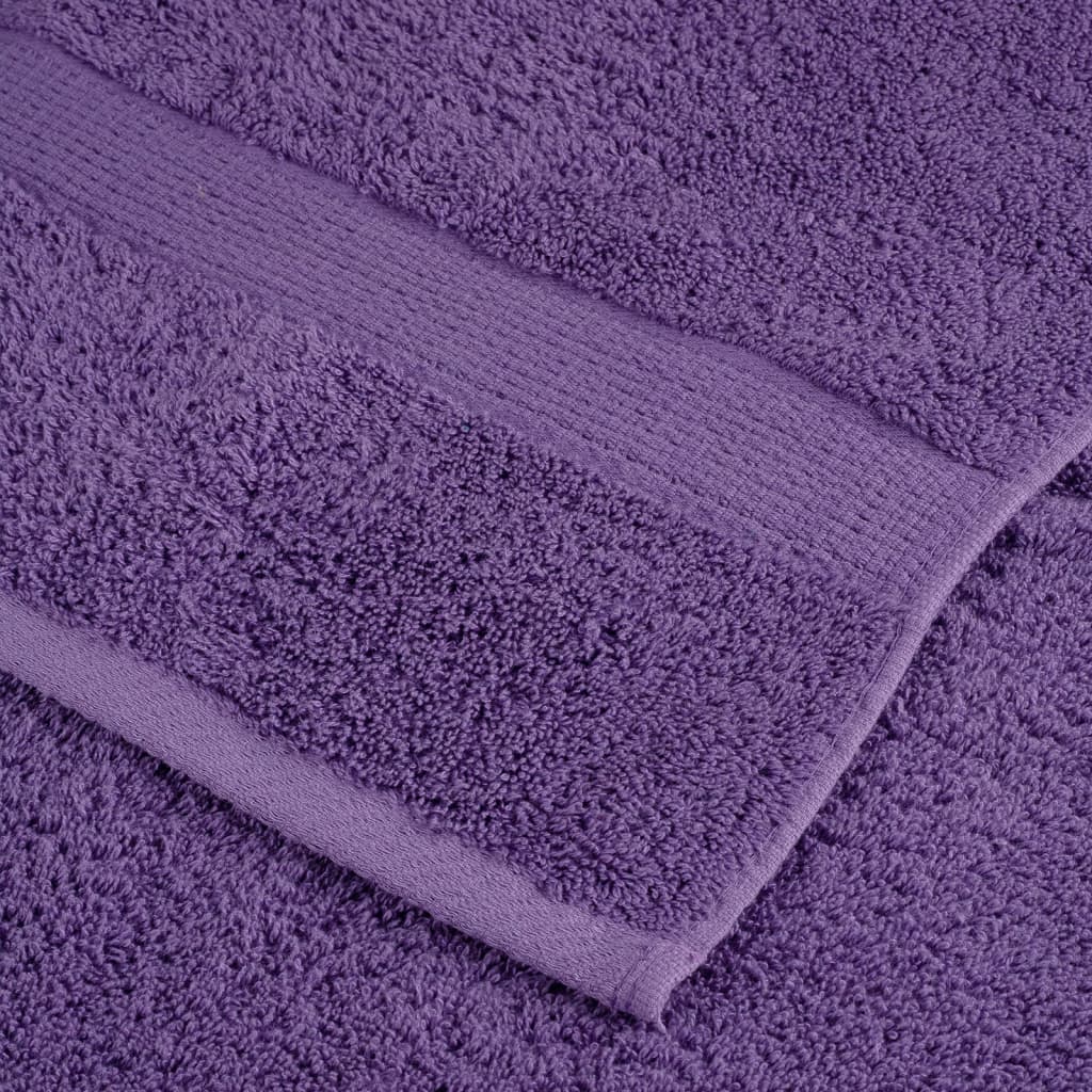 vidaXL 8 Piece Premium Towel Set SOLUND Purple 600 gsm 5