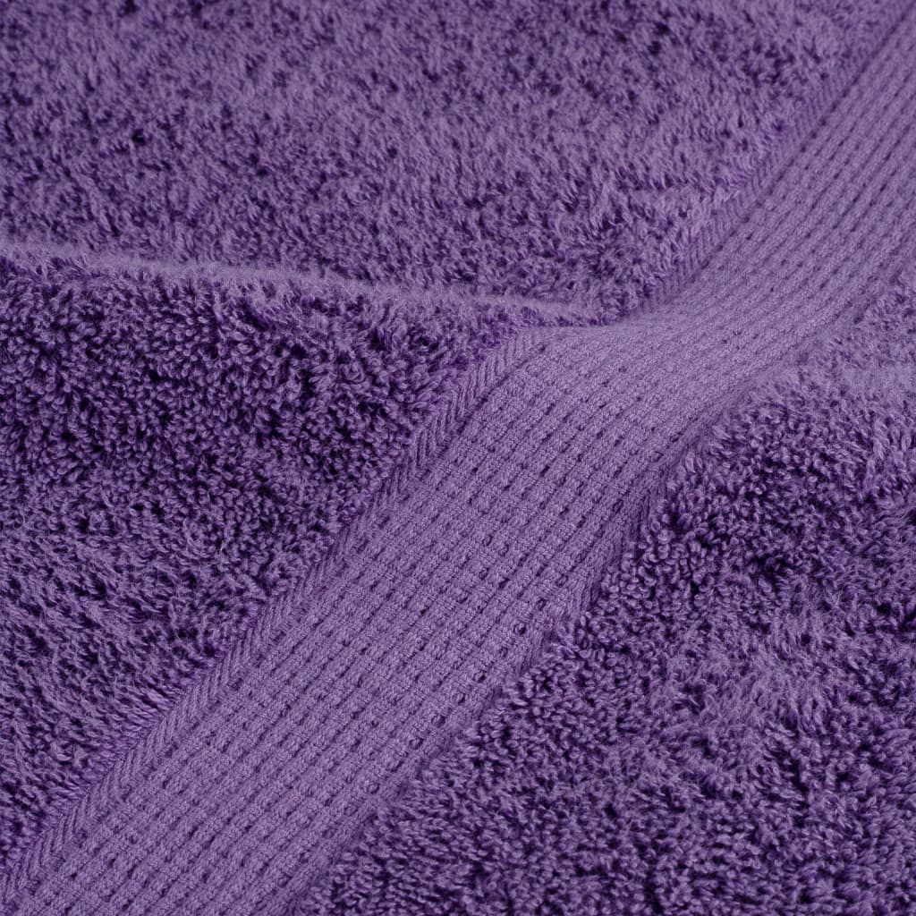 vidaXL 8 Piece Premium Towel Set SOLUND Purple 600 gsm 6