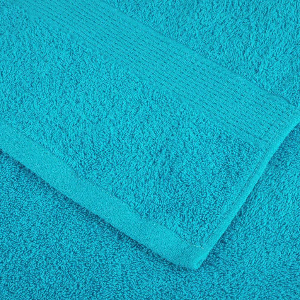 vidaXL 8 Piece Premium Towel Set SOLUND Turquoise 600 gsm 5