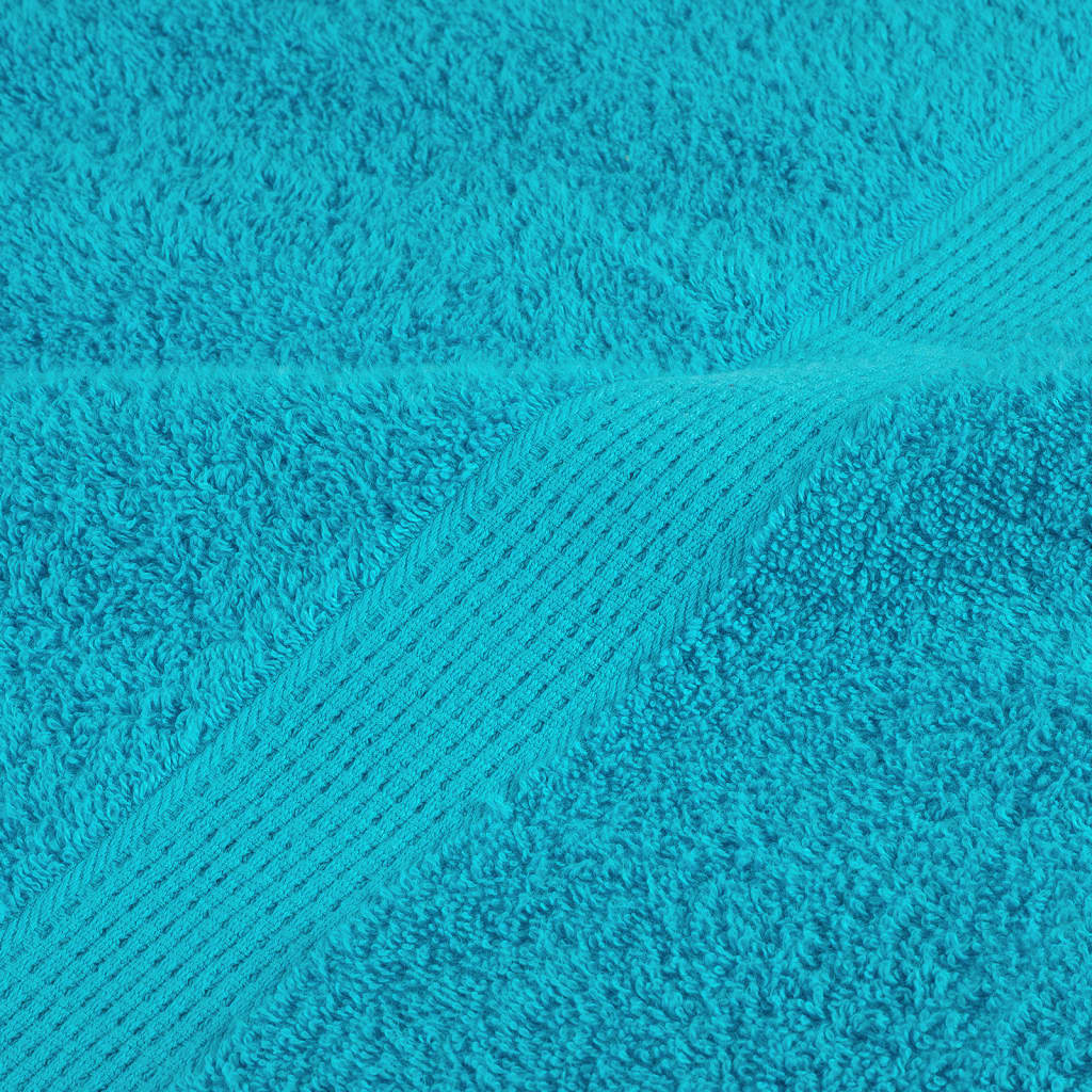 vidaXL 8 Piece Premium Towel Set SOLUND Turquoise 600 gsm 6
