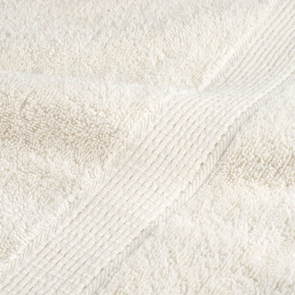 vidaXL 8 Piece Premium Towel Set SOLUND Cream 600 gsm 6