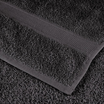 vidaXL 6 Piece Premium Towel Set SOLUND Anthracite 600 gsm 5