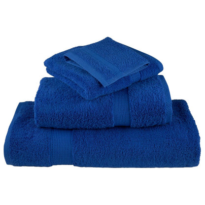 vidaXL 6 Piece Premium Towel Set SOLUND Blue 600 gsm 4