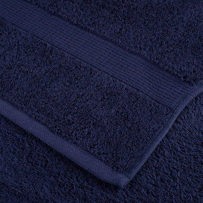 vidaXL 6 Piece Premium Towel Set SOLUND Navy Blue 600 gsm 5