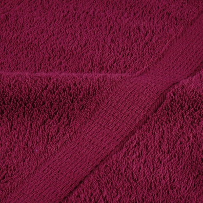 vidaXL 12 Piece Premium Towel Set SOLUND Bordeaux 600 gsm 6