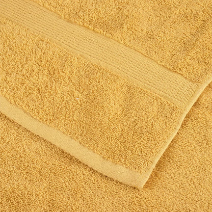 vidaXL 12 Piece Premium Towel Set SOLUND Gold 600 gsm 5