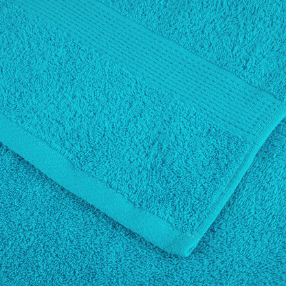 vidaXL 12 Piece Premium Towel Set SOLUND Turquoise 600 gsm 5