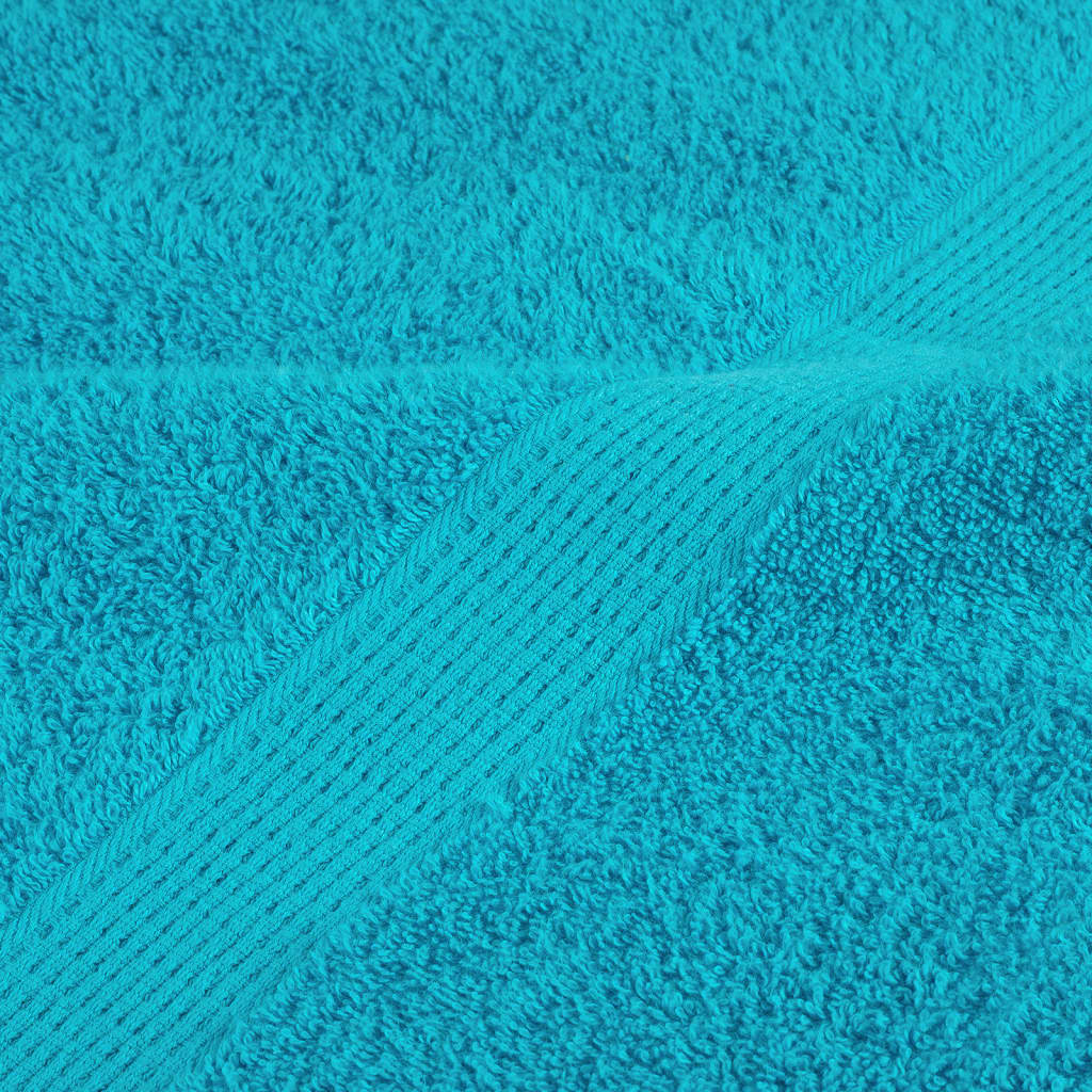 vidaXL 12 Piece Premium Towel Set SOLUND Turquoise 600 gsm 6