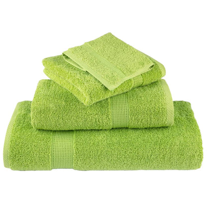 vidaXL 12 Piece Premium Towel Set "SOLUND" Apple Green 600 gsm 4