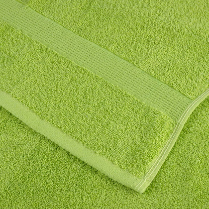 vidaXL 12 Piece Premium Towel Set "SOLUND" Apple Green 600 gsm 5