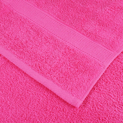 vidaXL 12 Piece Premium Towel Set SOLUND Pink 600 gsm 5