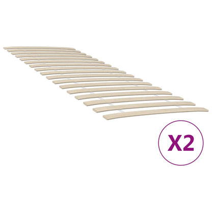 vidaXL Bed Slats Replacements with 34 Slats 2 pcs 70x200 cm 1