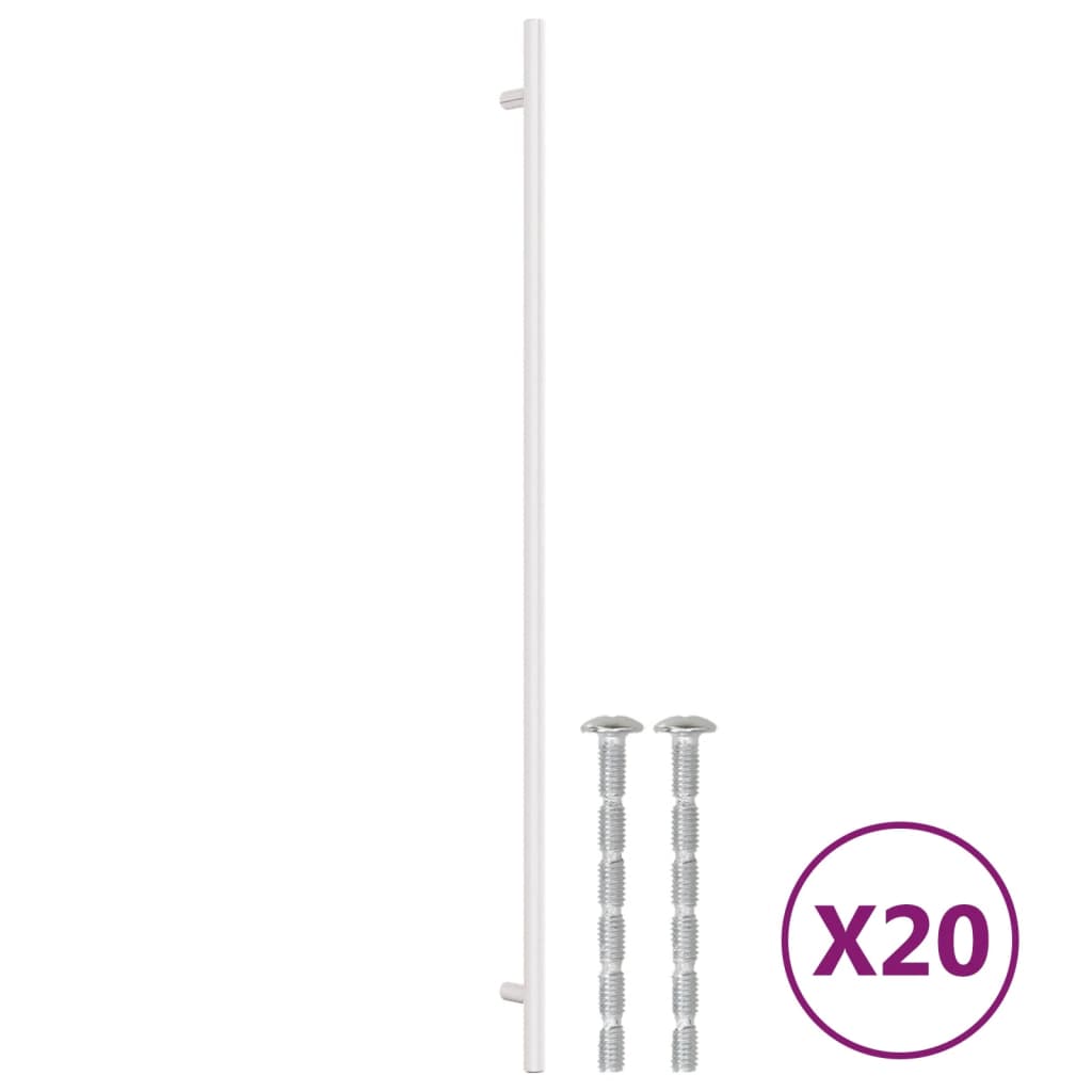 vidaXL Cabinet Handles 20 pcs Silver 480 mm Stainless Steel 2