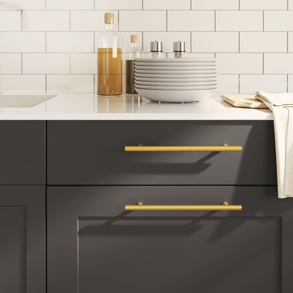 vidaXL Cabinet Handle | Set of 20 | Gold | Stainless Steel 1