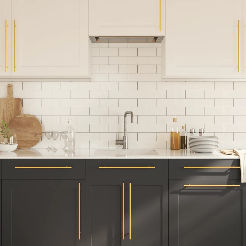 vidaXL Cabinet Handle | Set of 20 | Gold | Stainless Steel 4