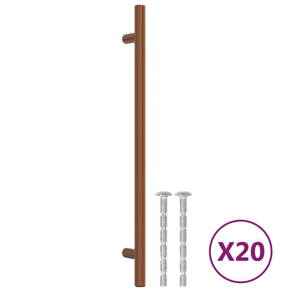 vidaXL Cabinet Handles 20 pcs Bronze 224 mm Stainless Steel 2