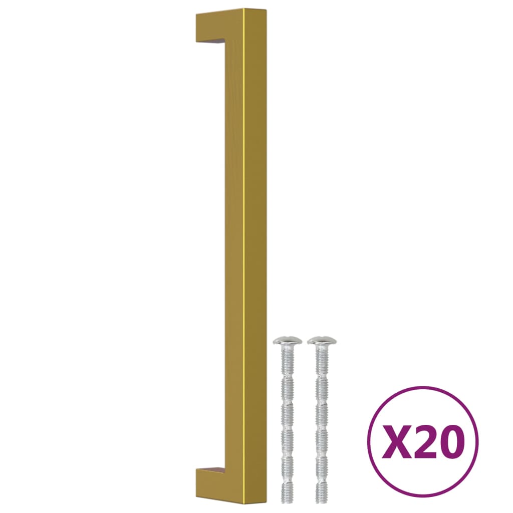 Cabinet Handles Stainless Steel 20 Gold 192 mm
