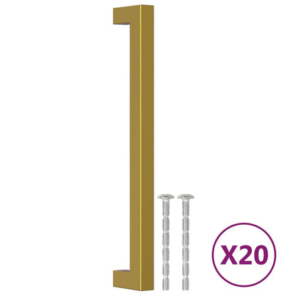 Cabinet Handles Stainless Steel 20 Gold 192 mm