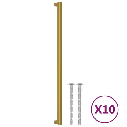 vidaXL Cabinet Handles 10 pcs Gold 480 mm Stainless Steel 2