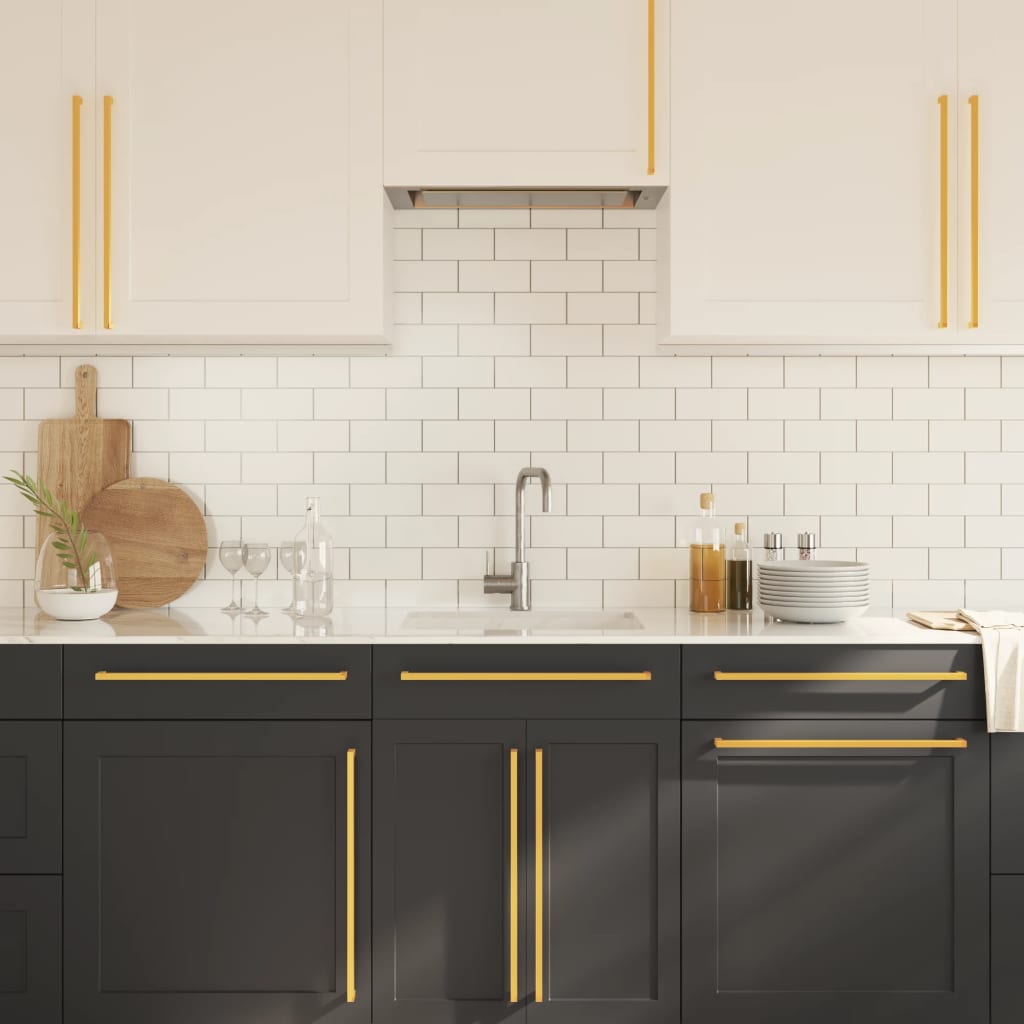 vidaXL Cabinet Handles 10 pcs Gold 480 mm Stainless Steel 4